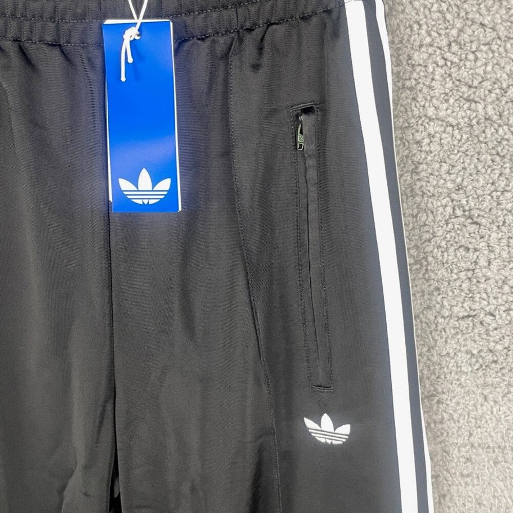 adidas Originals Black Track Pants with White Stripes - Picture 4 of 15